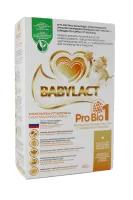 {"ru":"Смесь сухая молочная адаптированная «BABYLACT Pro Bio 1» с бифидобактериями для питания детей с рождения до 12 месяцев","kk":"","en":""}