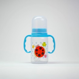 Бутылочка детская «Счастливая мама» 125мл с ручкой