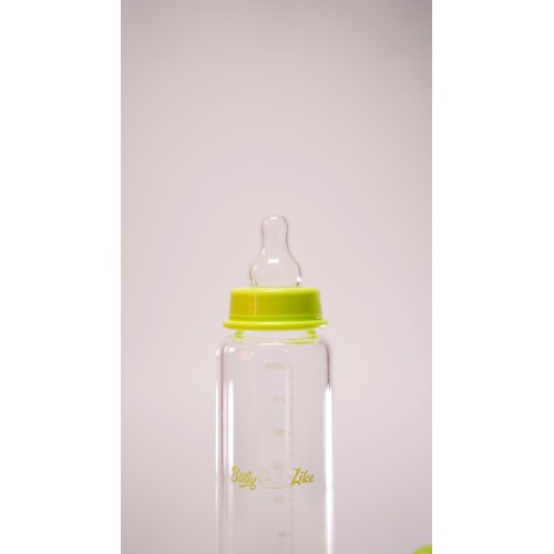 Бутылочка детская стеклянная Baby Like 240 мл