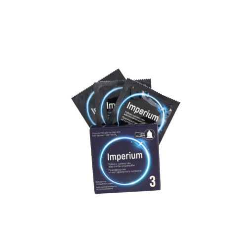 Презервативы из натурального латекса "Imperium" без ароматизаторов №3 (классические) / (банан)