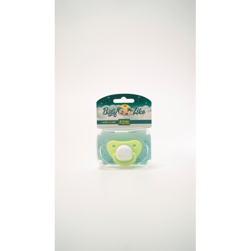 Соска-пустышка силиконовая ПРЕМИУМ «Baby Like» (жёлтая)